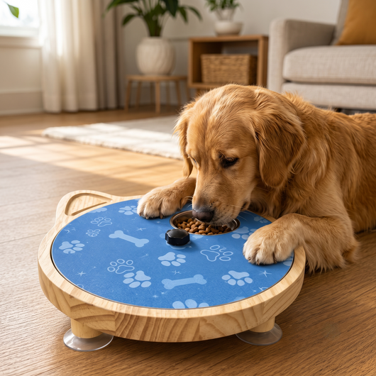 Rotating Dog Nail Scratch Board with Treat Puzzle