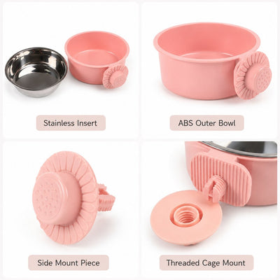 Komavic Crate-Mounted Stainless Steel Pet Bowl