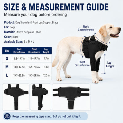 Komavic Dog Shoulder & Front Leg Support Brace