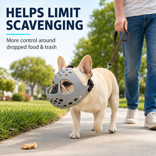 Komavic Short-Snout Dog Muzzle Breathable Anti-Scavenging