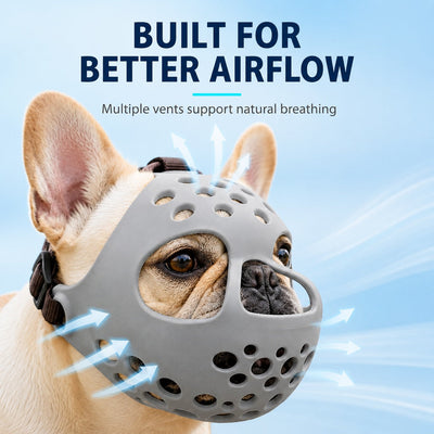 Komavic Short-Snout Dog Muzzle Breathable Anti-Scavenging
