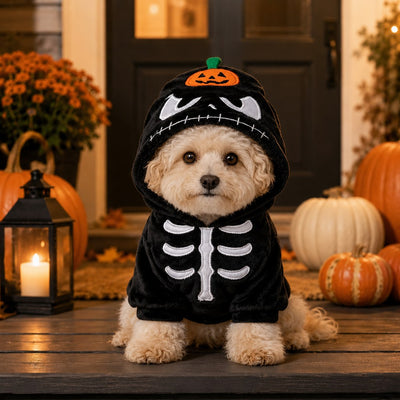 Komavic Halloween Pet Costume Hoodie for Dogs & Cats