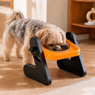 Komavic Elevated Pet Bowls Adjustable Feeding Stand