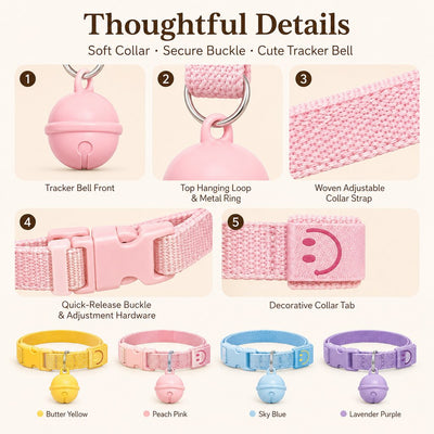 Komavic Bluetooth Pet Tracker Collar with Sound Alert
