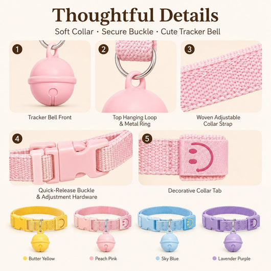 Komavic Bluetooth Pet Tracker Collar with Sound Alert