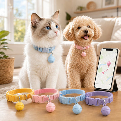 Komavic Bluetooth Pet Tracker Collar with Sound Alert