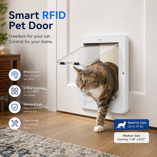 Komavic RFID Cat Door for Selective Pet Access