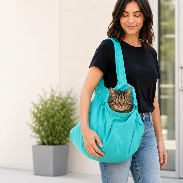 Cat Grooming Bag – Soft Restraint Carrier for Vet Visits & Nail Trimming