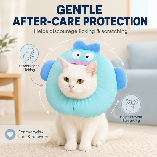 Komavic Soft Cat Recovery Collar for Eating and Sleeping