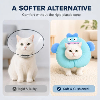 Komavic Soft Cat Recovery Collar for Eating and Sleeping
