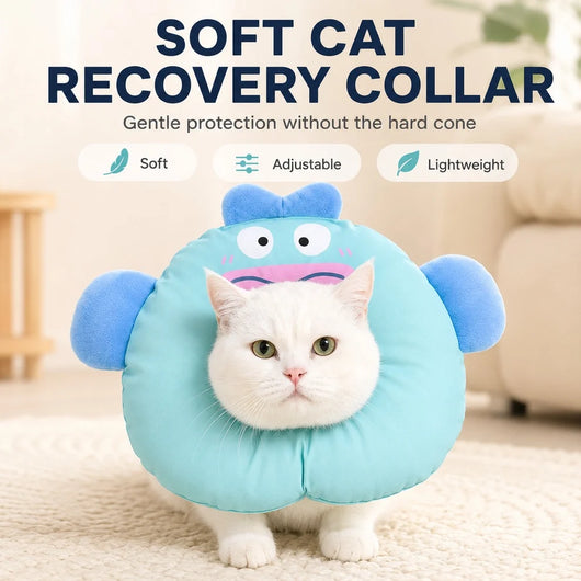 Komavic Soft Cat Recovery Collar for Eating and Sleeping