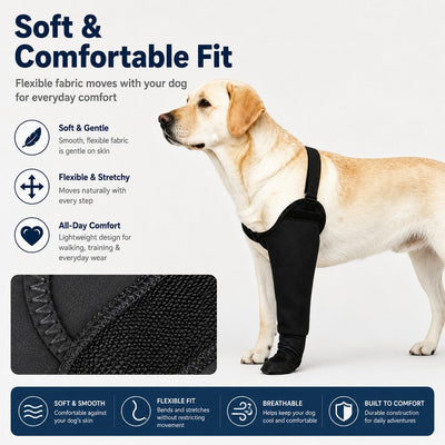 Komavic Dog Front Leg Sleeve Recovery & Lick Protection