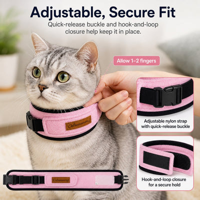 Komavic Soft Cat Recovery Collar with Adjustable Buckle