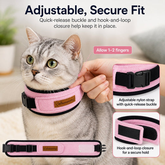 Komavic Soft Cat Recovery Collar with Adjustable Buckle