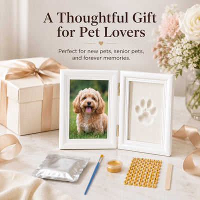 Komavic DIY Pet Paw Print Frame Kit with Clay