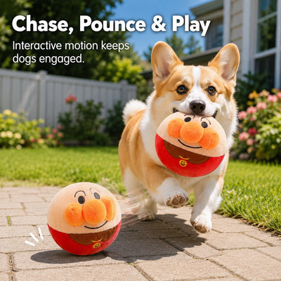 Interactive Electric Bouncing Plush Dog Toy