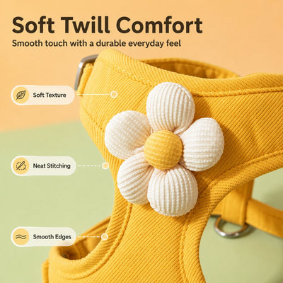Komavic Daisy Pet Harness & Leash Set – Small Dogs & Cats