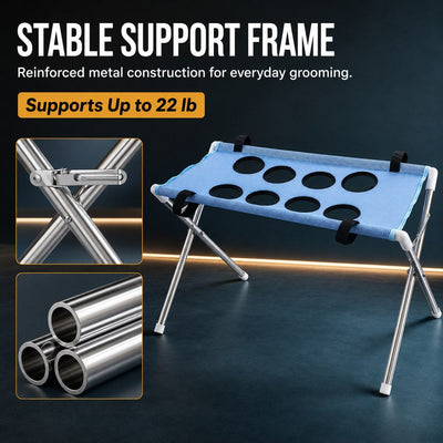 Foldable Pet Grooming Stand for Cats & Small Dogs