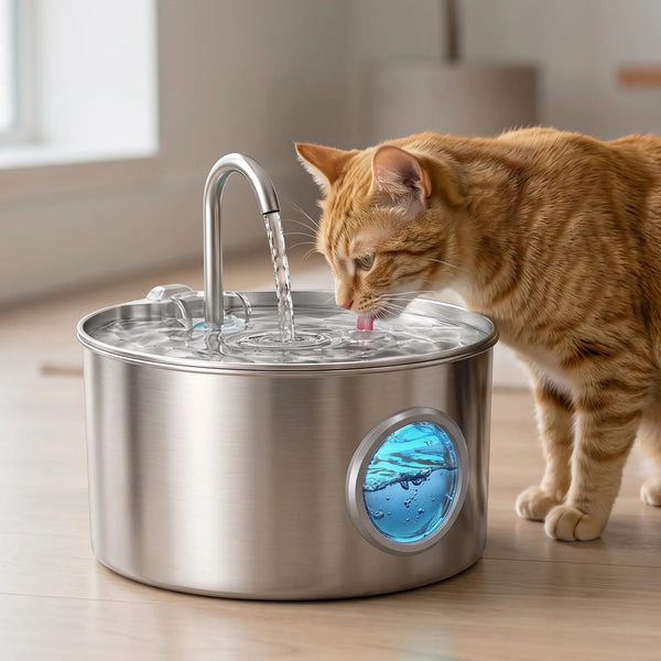 Komavic Stainless Steel Cat Water Fountain