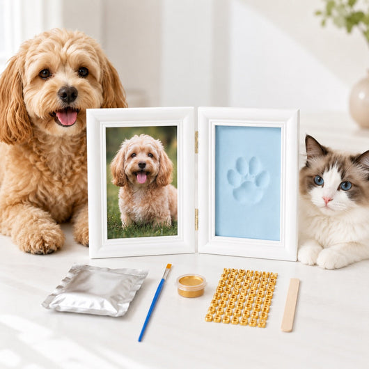 Komavic DIY Pet Paw Print Frame Kit with Clay