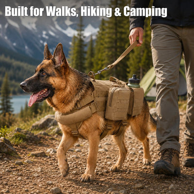 Komavic Tactical Dog Backpack Harness