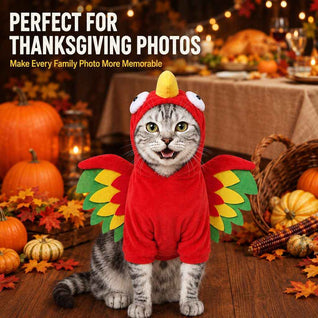 Komavic Halloween Turkey Costume for Dogs & Cats