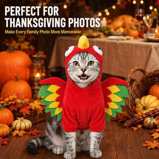 Komavic Halloween Turkey Costume for Dogs & Cats