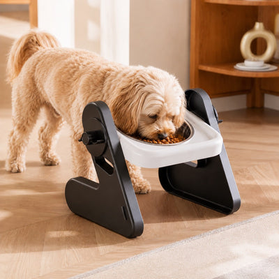 Komavic Elevated Pet Bowls Adjustable Feeding Stand