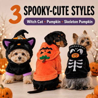 Komavic Halloween Pet Costume Hoodie for Dogs & Cats