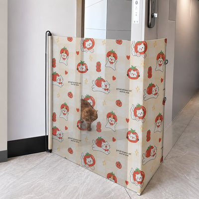 No-Drill Retractable Pet Gate for Doorways
