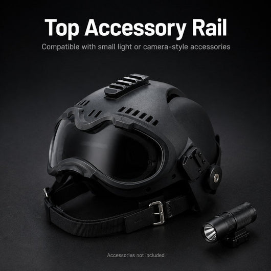 Komavic K9 Dog Helmet with Goggles