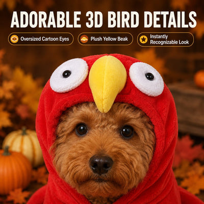 Komavic Halloween Turkey Costume for Dogs & Cats