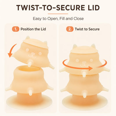 4-Nipple Silicone Nursing Feeder for Kittens & Puppies