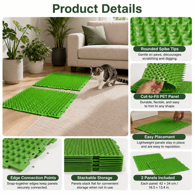 Green Cat Deterrent Mat