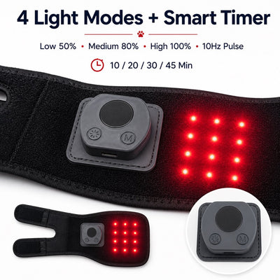 Komavic Rechargeable Dog Red Light Knee Wrap