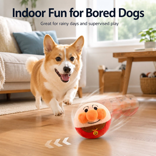 Interactive Electric Bouncing Plush Dog Toy