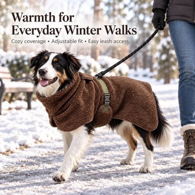 Komavic Sherpa Fleece Dog Winter Coat