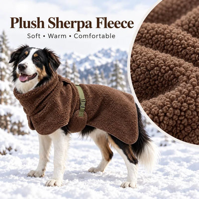 Komavic Sherpa Fleece Dog Winter Coat