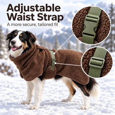 Komavic Sherpa Fleece Dog Winter Coat