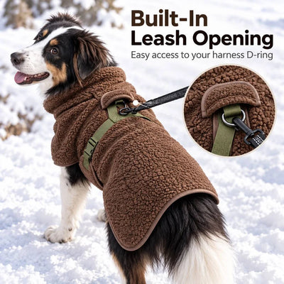 Komavic Sherpa Fleece Dog Winter Coat