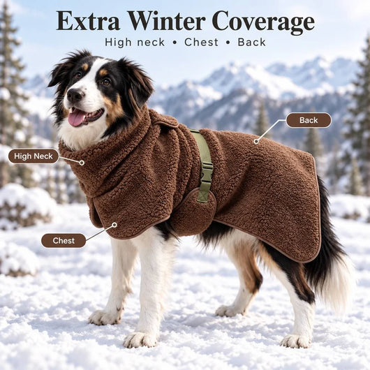 Komavic Sherpa Fleece Dog Winter Coat