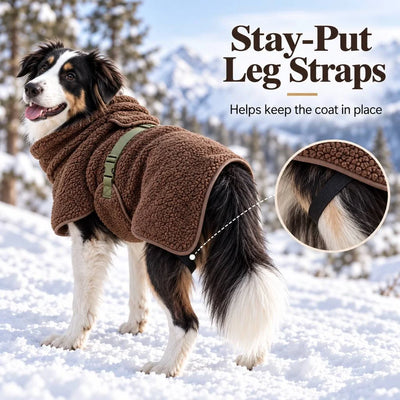 Komavic Sherpa Fleece Dog Winter Coat