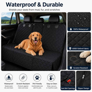 Komavic Waterproof Dog Car Back Seat Cover