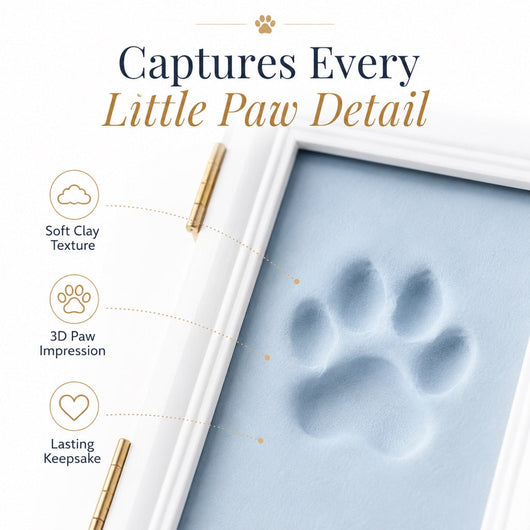 Komavic DIY Pet Paw Print Frame Kit with Clay