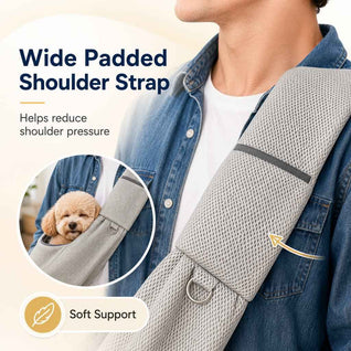 Komavic Breathable Crossbody Pet Sling Carrier