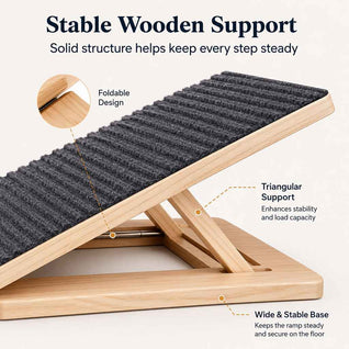 Komavic Foldable Wooden Dog Stairs