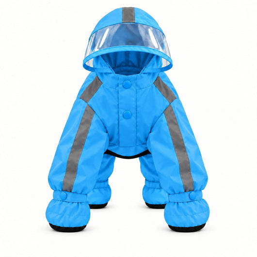 Komavic 4-Paw Dog Raincoat: Dry & Visible on Every Walk