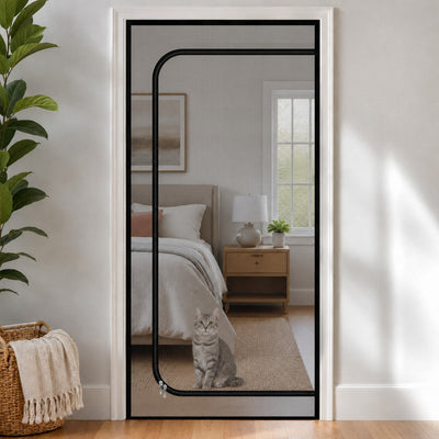 Komavic Pet Mesh Door Barrier Zippered Indoor Gate