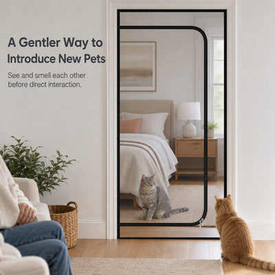 Komavic Pet Mesh Door Barrier Zippered Indoor Gate