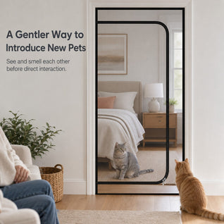 Komavic Pet Mesh Door Barrier Zippered Indoor Gate